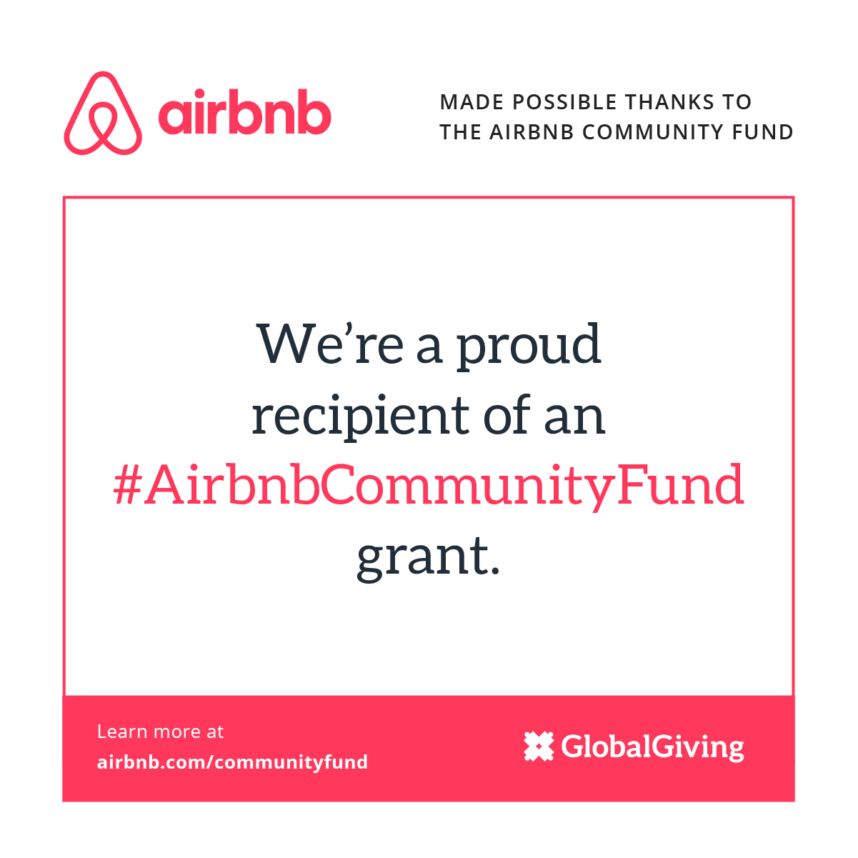 Airbnb Community Fund Grant Recipient