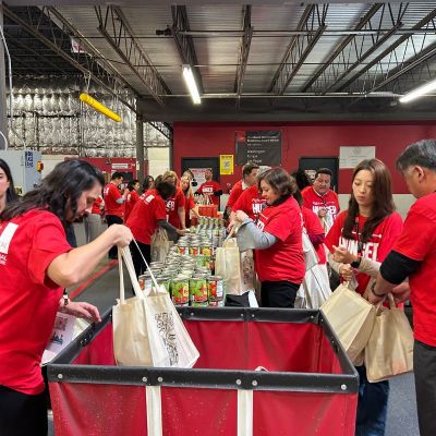 CORT Team Packs Meal Kits Together